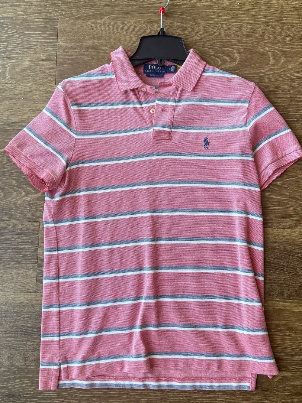 Ralph Lauren Pink Striped Polo Shirt